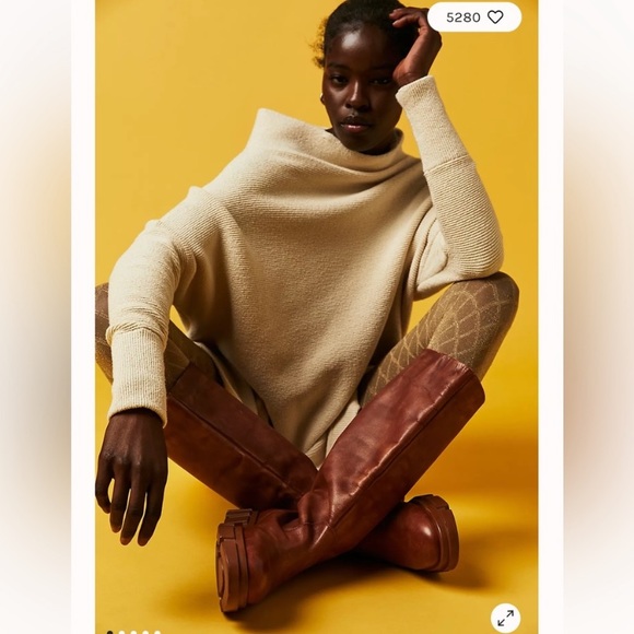 Free People Brooks Caramel Tall Boots size 38 - Picture 3 of 14